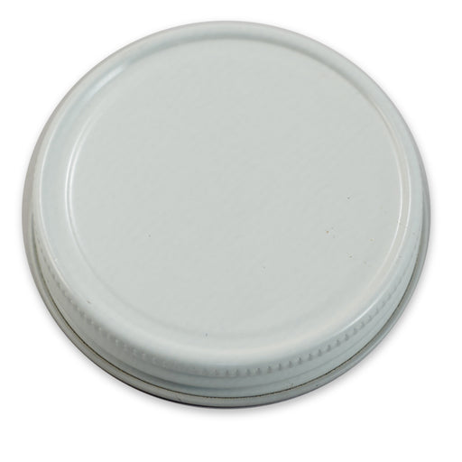 White Solid Cover for 1lb Honey Jar