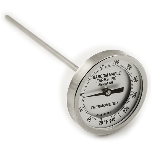 3" Dial 20 - 240 Degrees 9" Stem Thermometer