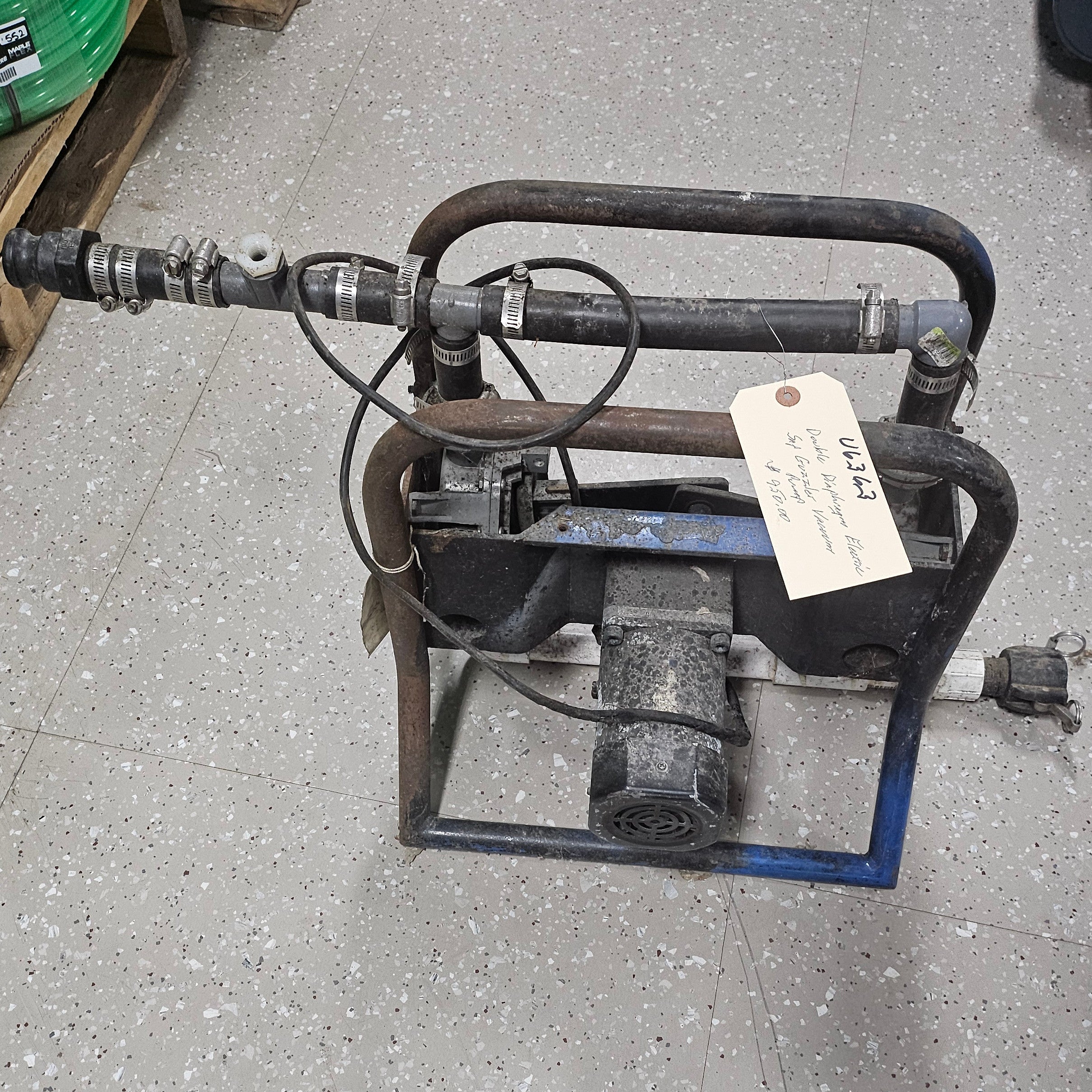 Used Double Diaphragm Electric Sap Guzzler Vacuum Pump