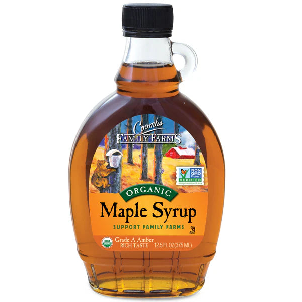Grade A Amber Color Rich Taste Organic Maple Syrup, 12 oz