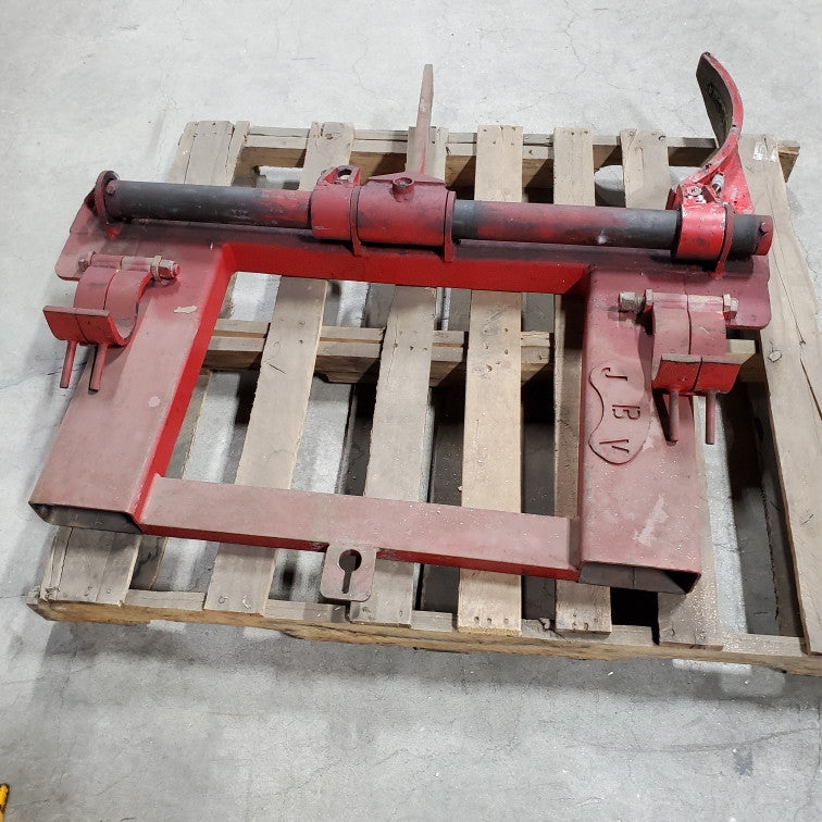 Fork Truck Attachment for Picking up Drums (missing one arm) SOLD AS IS