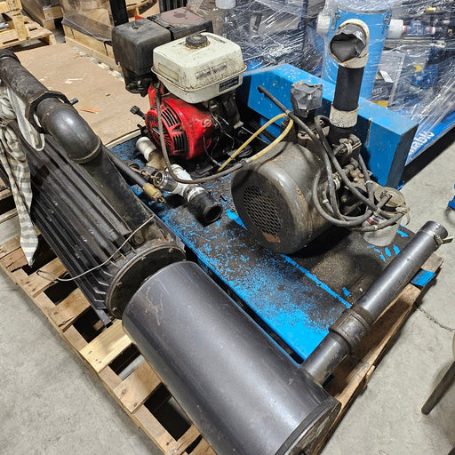 Airablo Vacuum Pump with 11 Hp Honda Gas Motor, Oil Reclaimer and Moisture Trap
