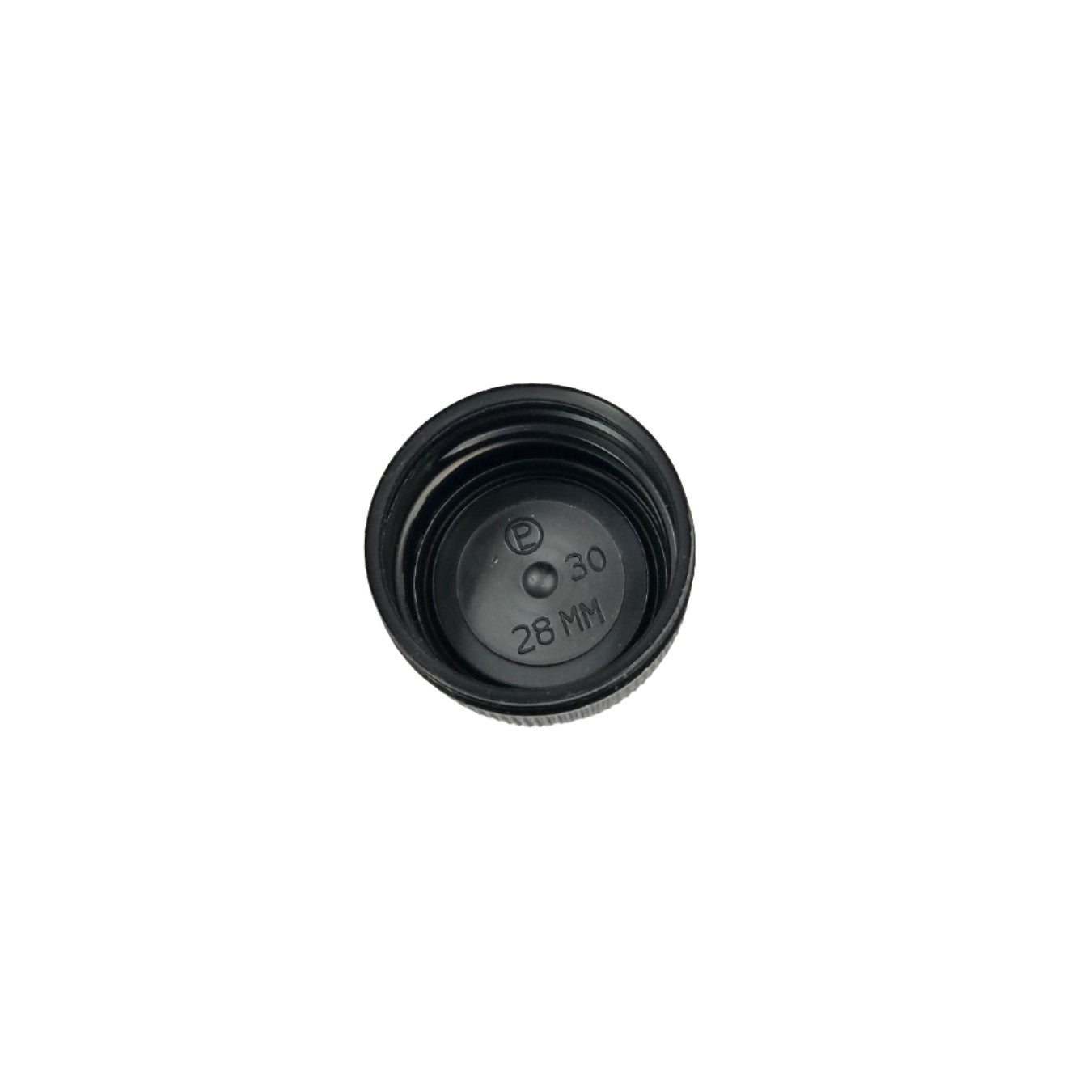 Black Tamper Evident 28mm Plastic Cap (GL8DL & GL12DL)