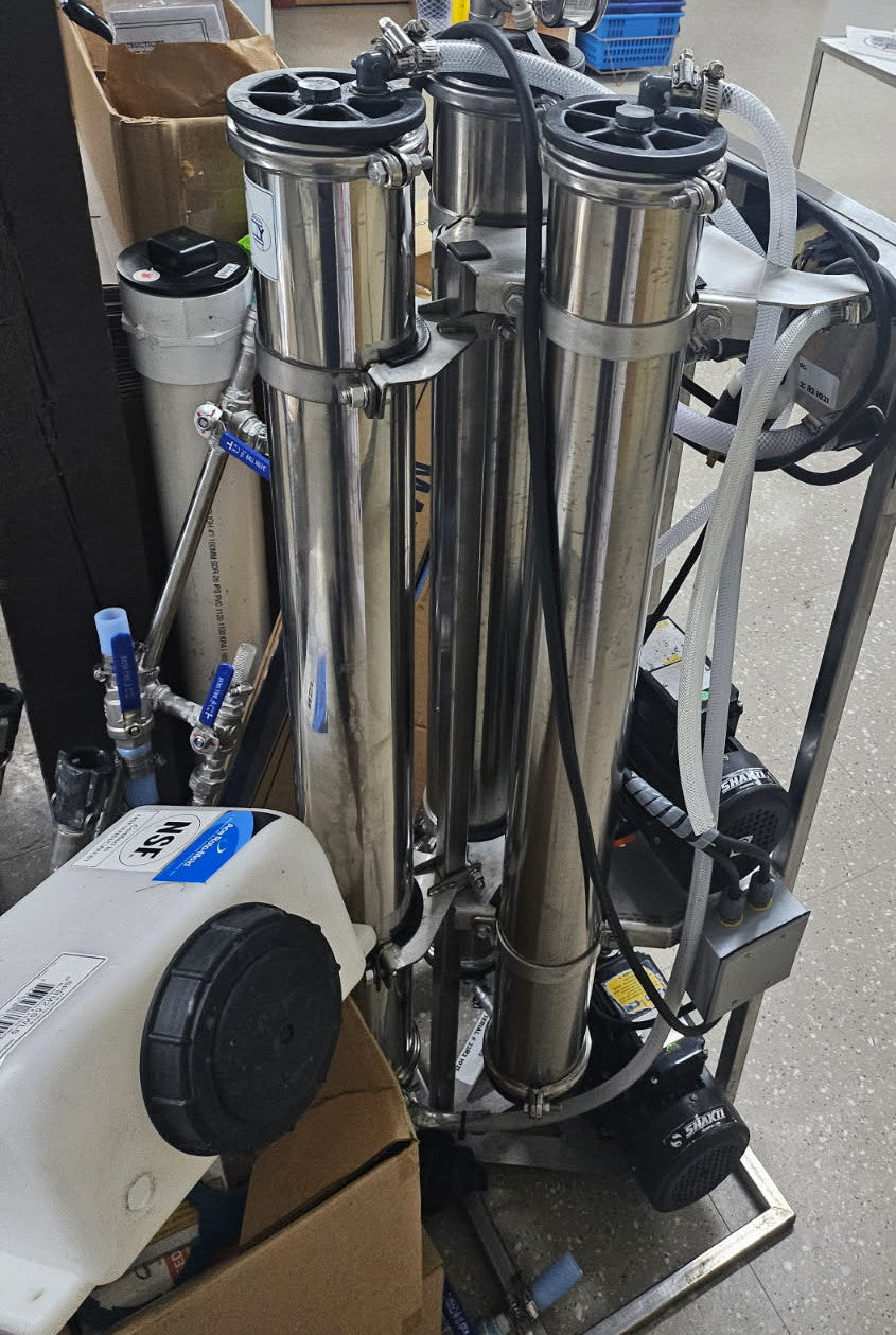 Used Leader Micro3 RO Machine with Wash Tank, New Membranes and More