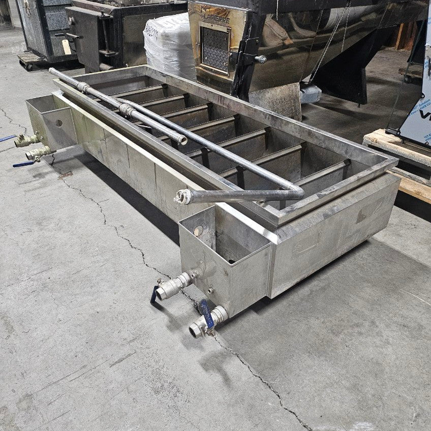 2 1/2' x 6' Stainless Syrup Pan (scorched) Sold As Is