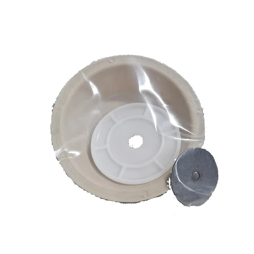 White Santoprene Diaphragm Conversion Kit (includes white santoprene diaphragm, natural button and SS washer)