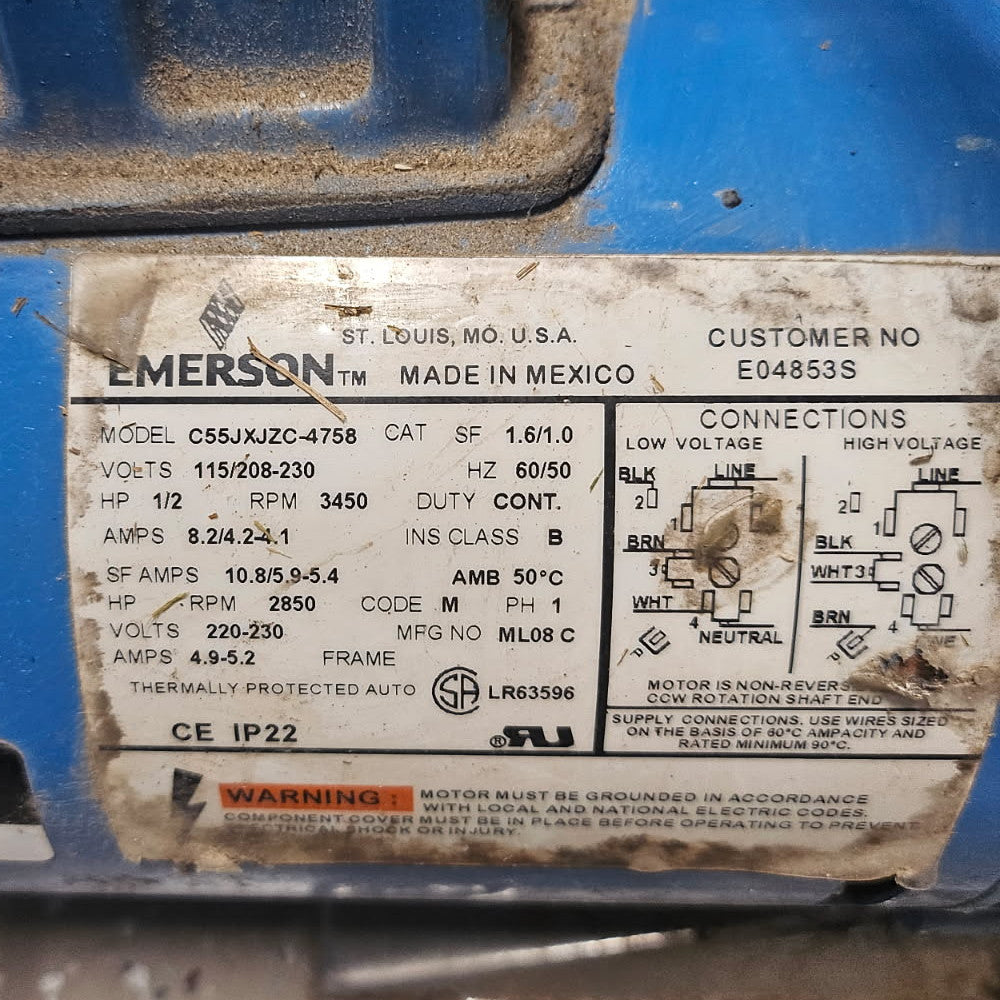 Bernard Vertical Electric Releaser w/ 1/2 HP Pump