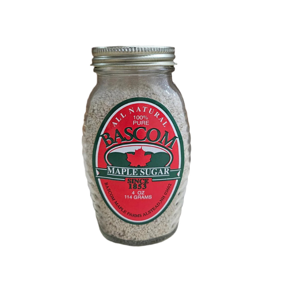 4 oz Glass Pure Maple Sugar — Maple Farms Inc