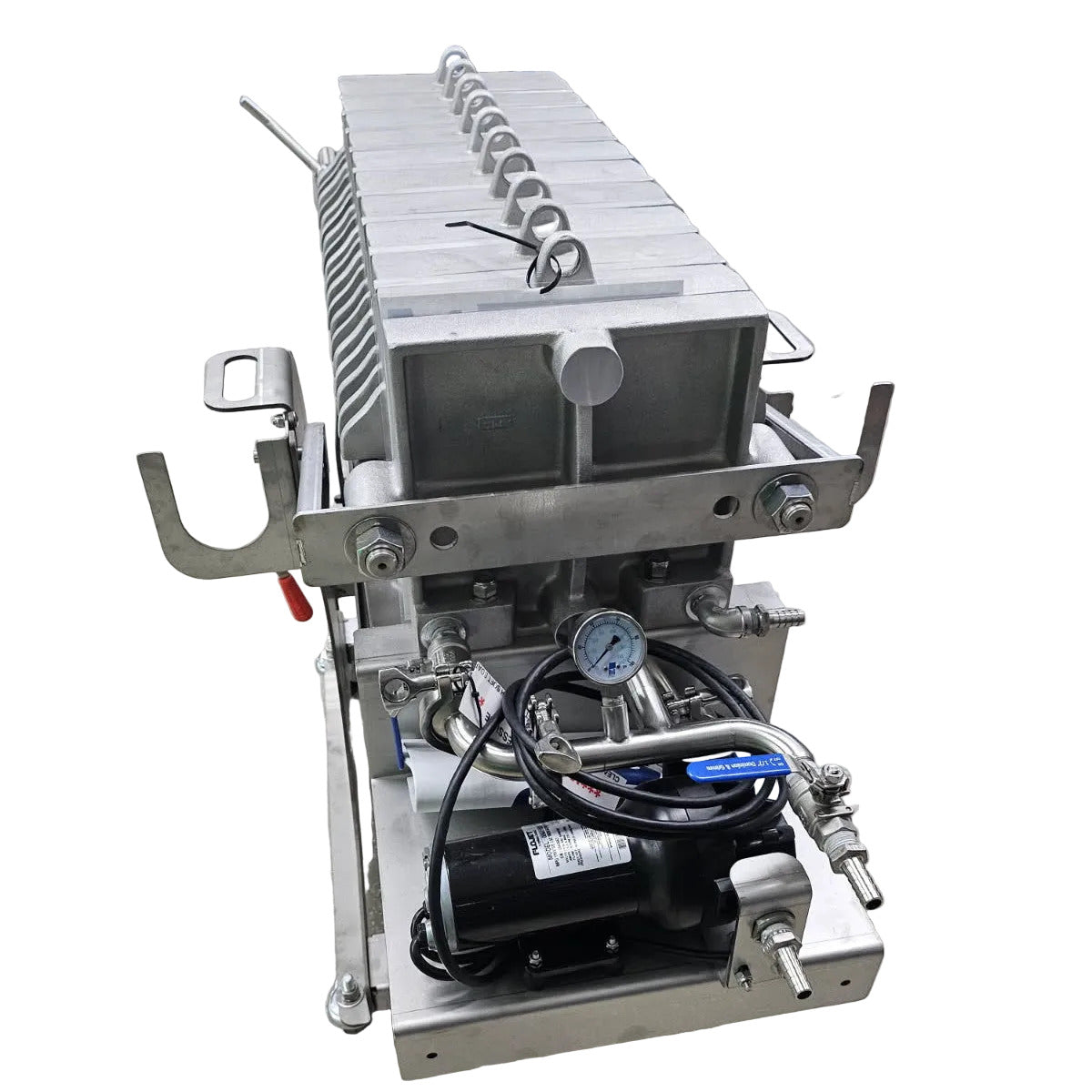 10" D&G 10 Frame Filter Press w/Electric Diaphragm Pump and Stand