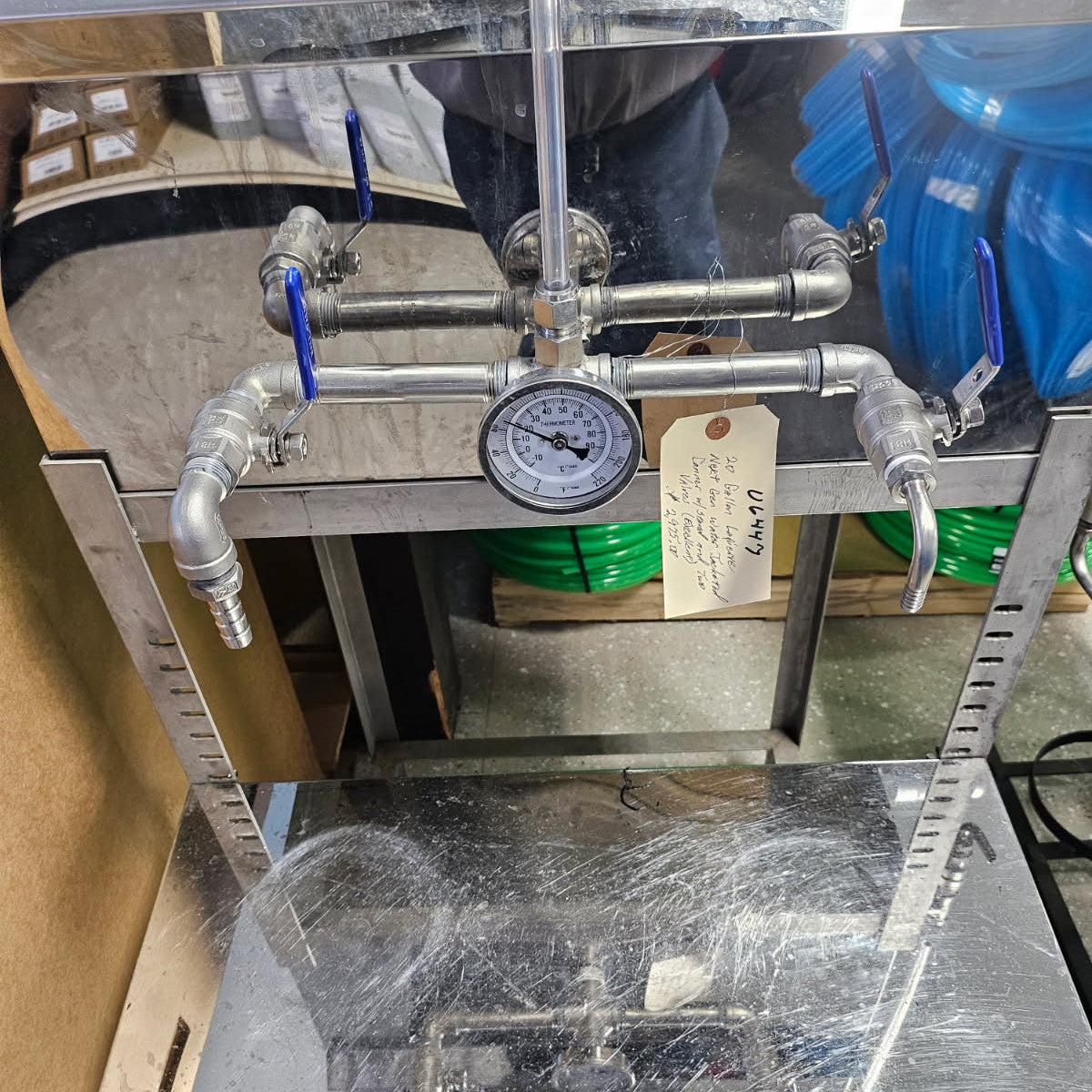 20 Gallon Next Gen Water Jacketed Canner w/Stand, and Two Valves (excellent)