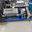Used 7" Wes Fab Full Stack Aluminum Filter Press with Gear Pump.