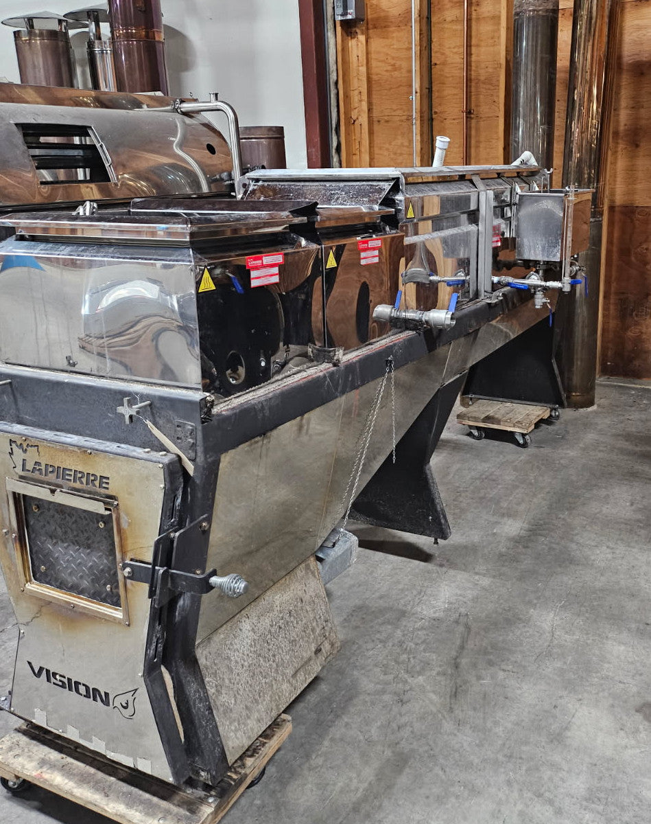 2'x8' Lapierre Vision Evaporator with Cross Flow Pans, Blower and Fire Bricks