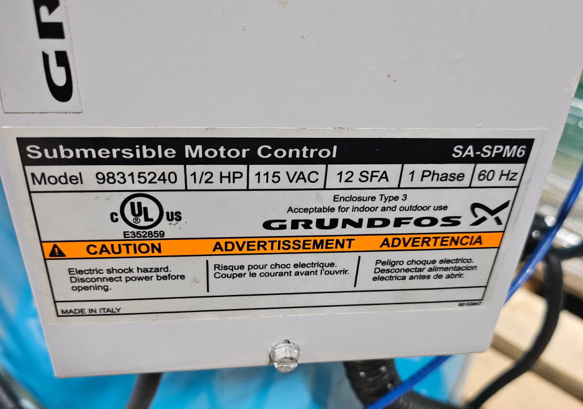 Used Airablo Electric Vacuum Releaser with 1/2 HP  Pump (6 gpm)