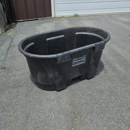 Used 100 Gallon Black Plastic Stock Tank
