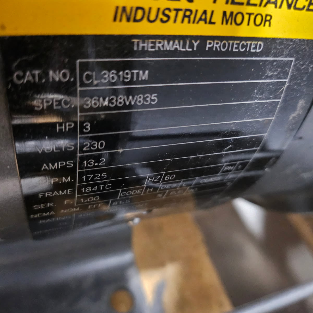 3 HP CDL Oil Cooled Vacuum Pump (used one season)