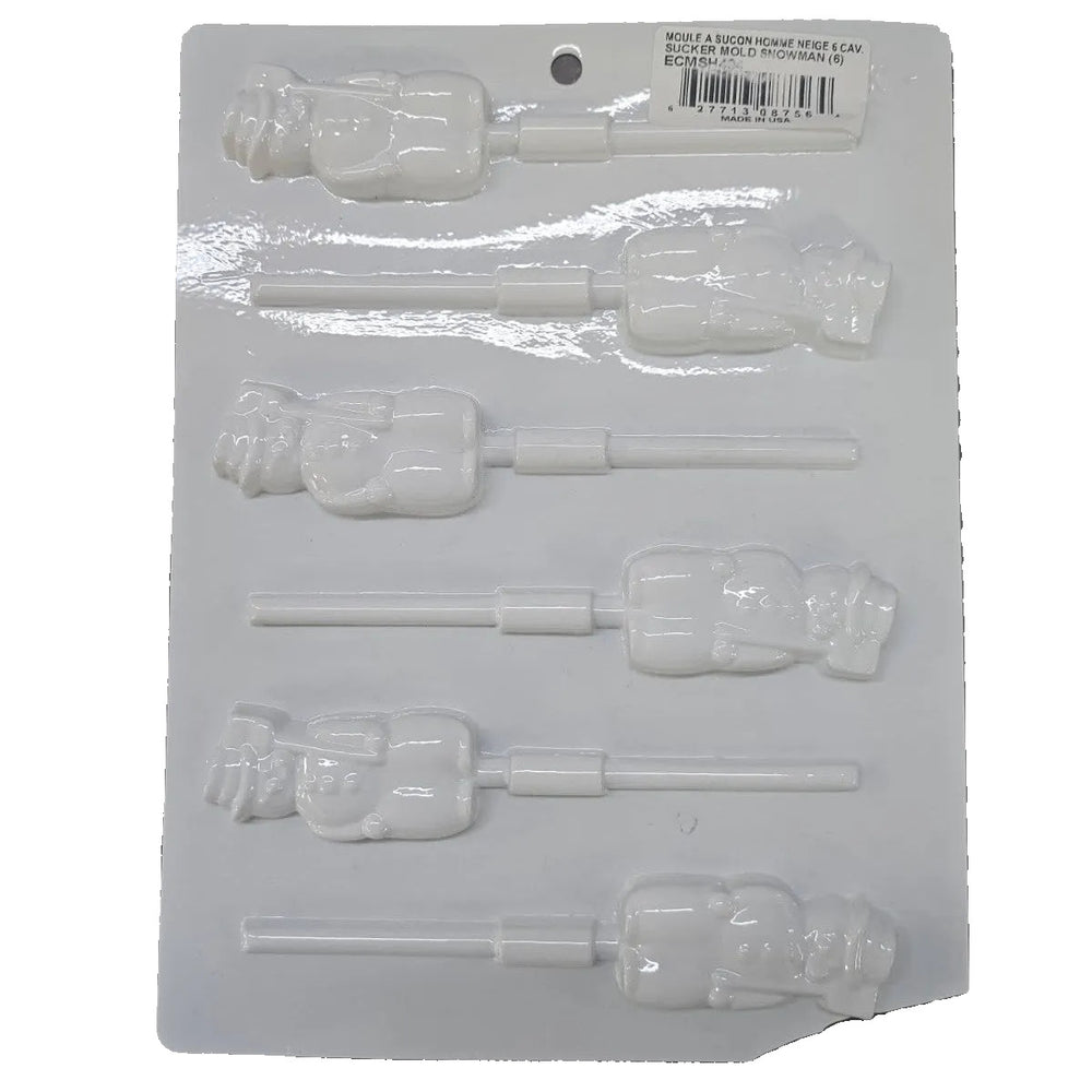 Snowmen Plastic Sucker Mold