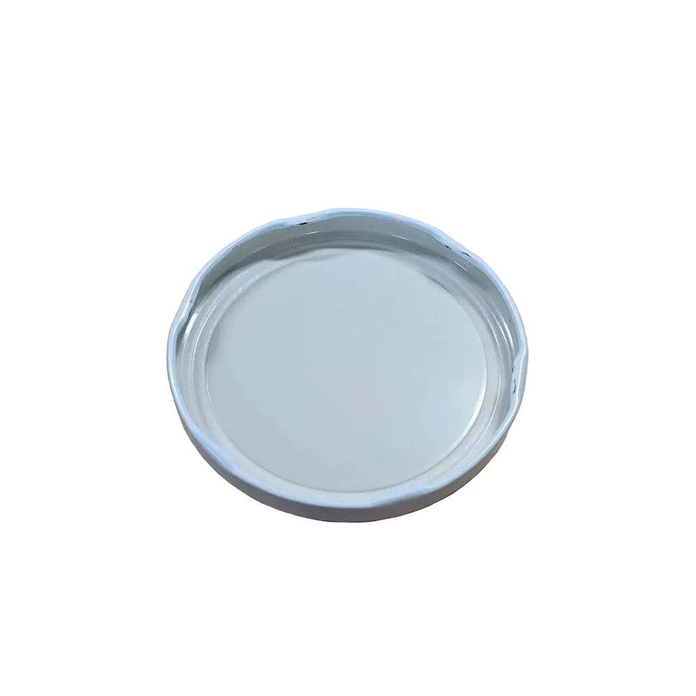 White Metal Cover for 1 LB Printed Cream Jars