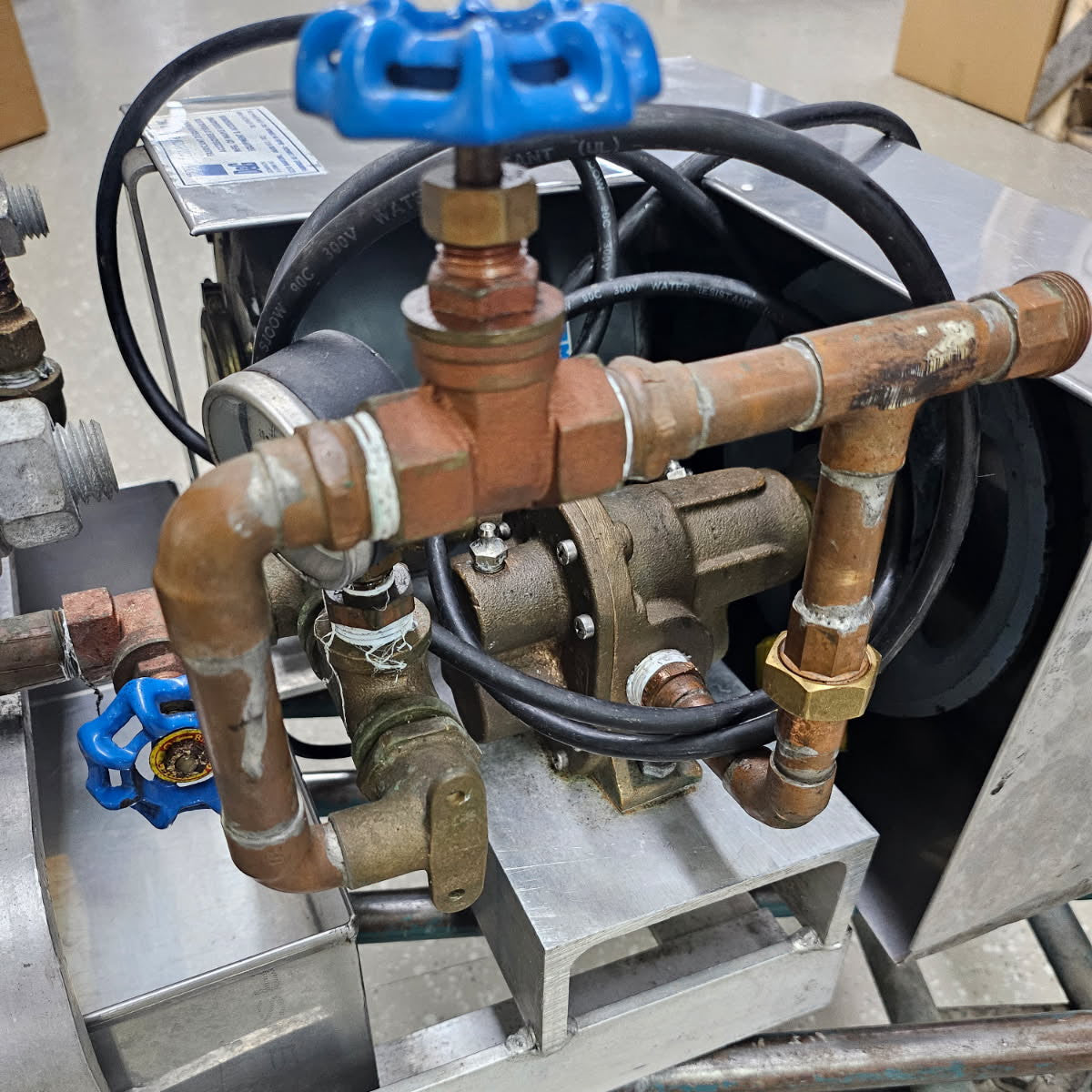 7" D&G 3 Frame Aluminum Filter Press with a Brass Gear Pump