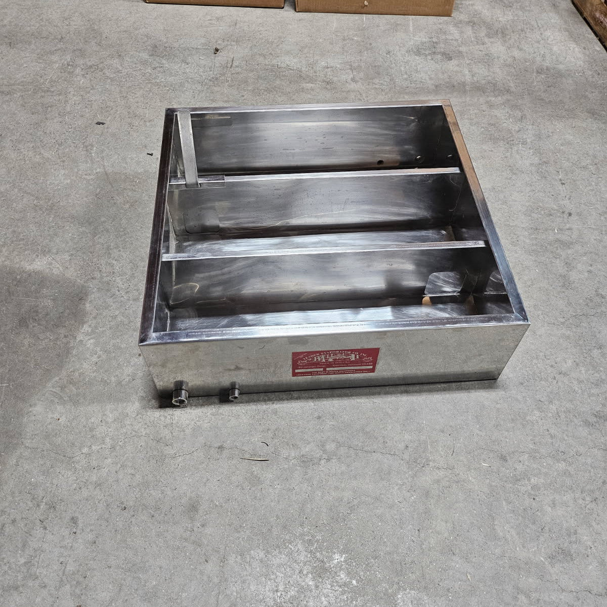 Used 2'x25" Welded 3 Section Syrup Pan