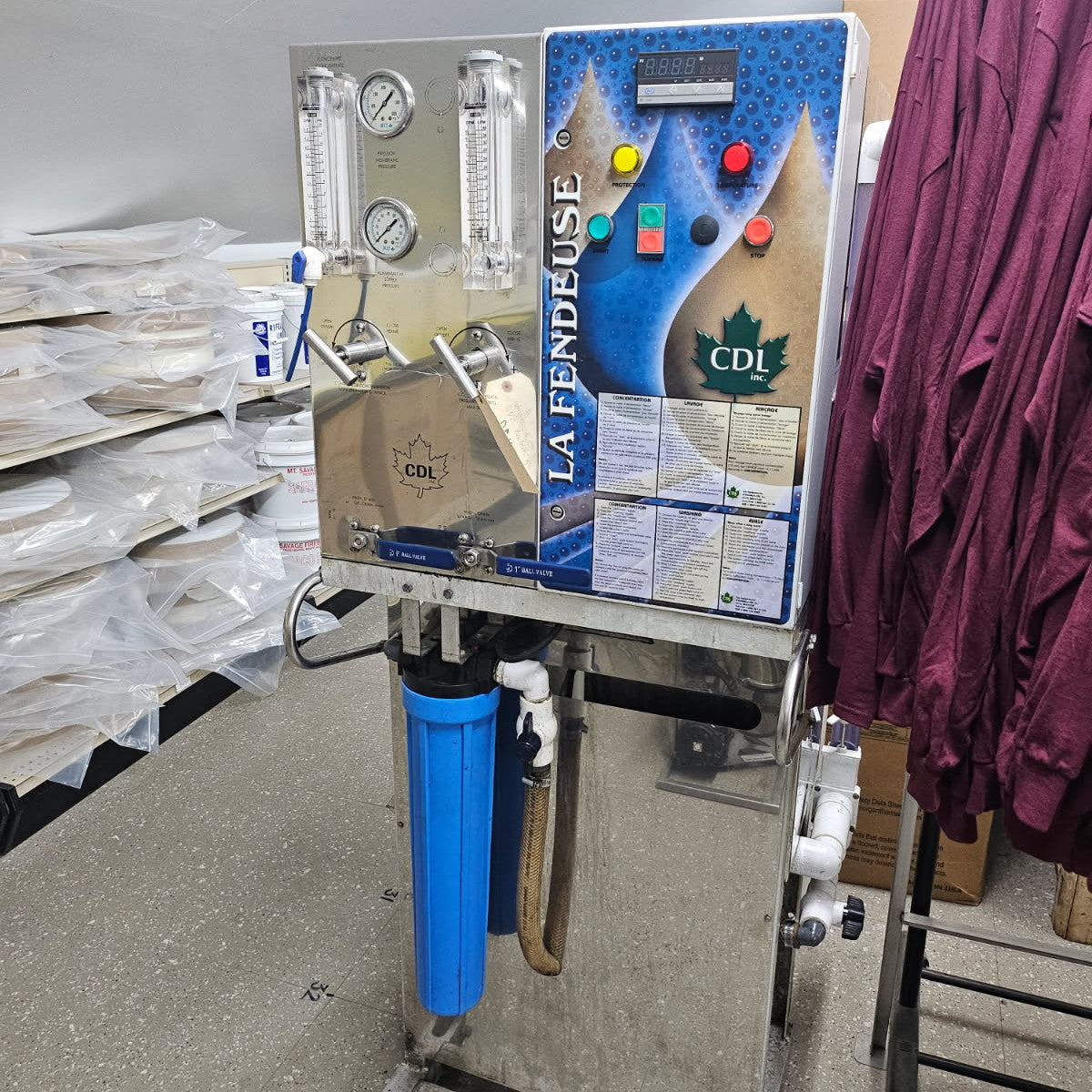 CDL 250 GPH RO Machine w/Two 4" Membranes