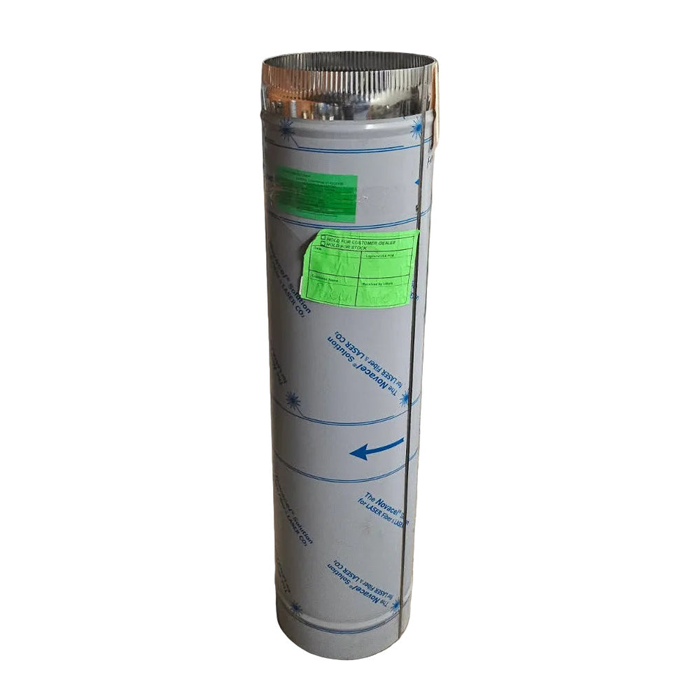 12" Stainless Single Wall Lapierre Smoke Stack