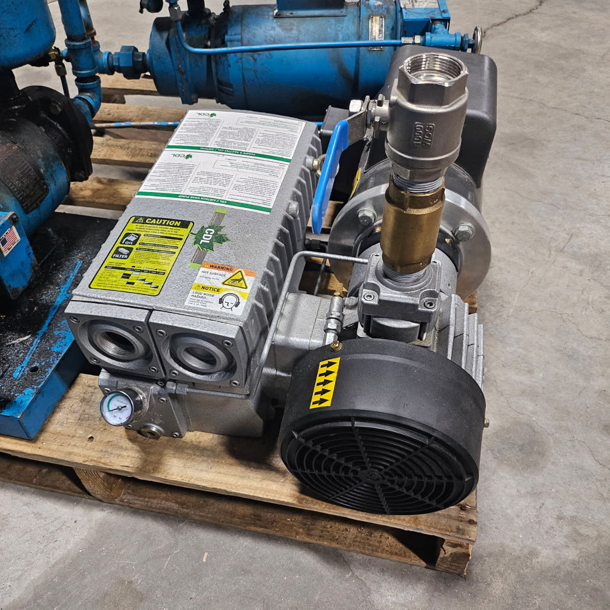 3 HP CDL Oil Cooled Vacuum Pump (used one season)