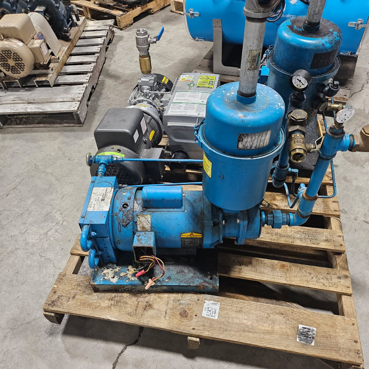 Used 3 HP Atlantic Fluid Vacuum Pump