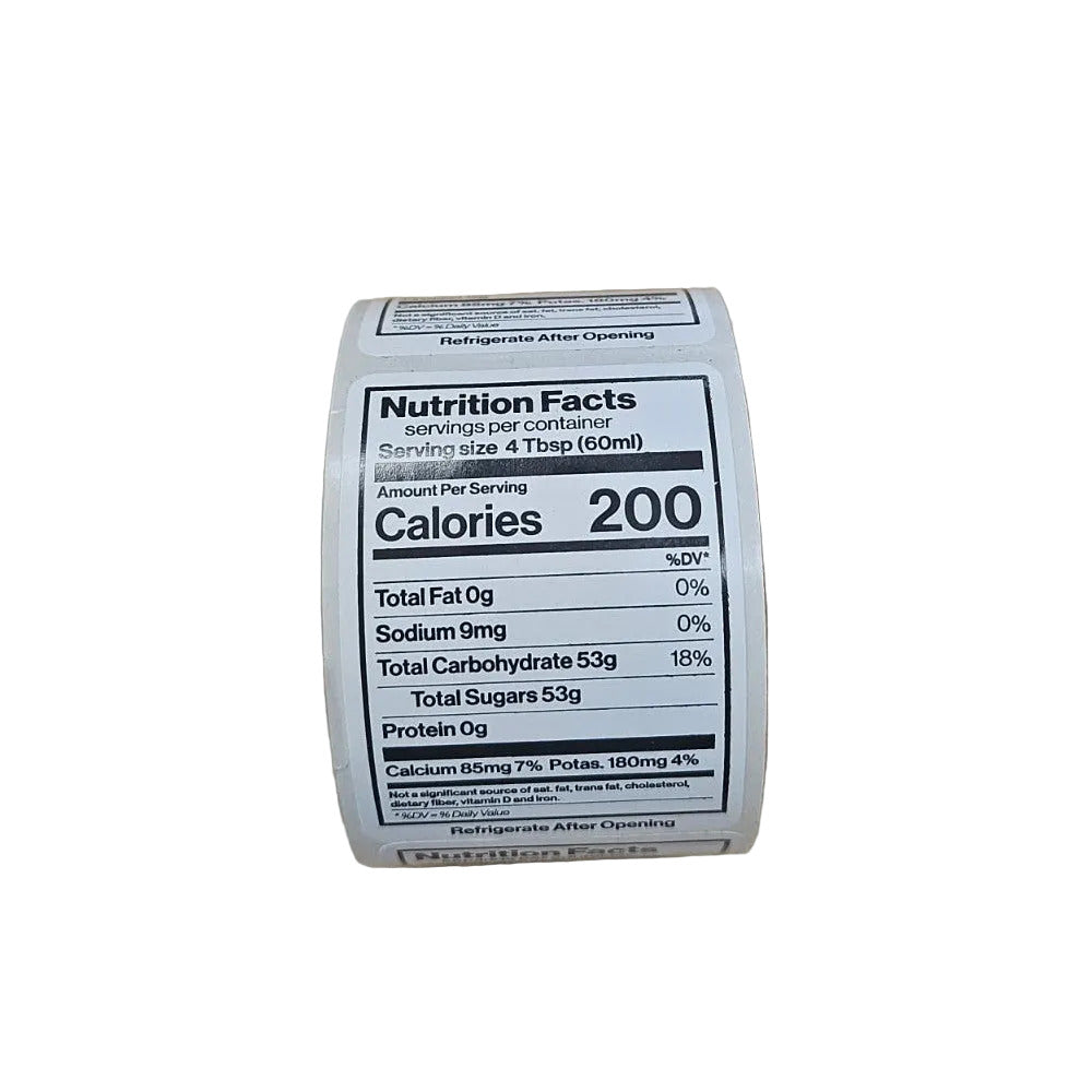 Nutrition Label 1 5/8