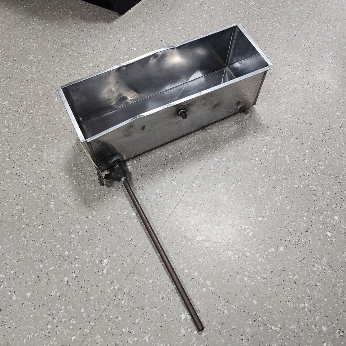 Used 2' Wide Soldered Preheater Pan