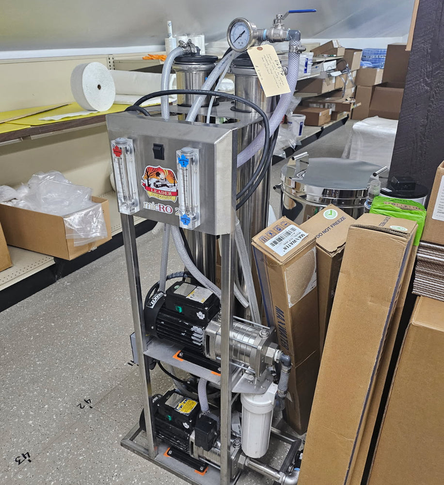 Used Leader Micro3 RO Machine with Wash Tank, New Membranes and More
