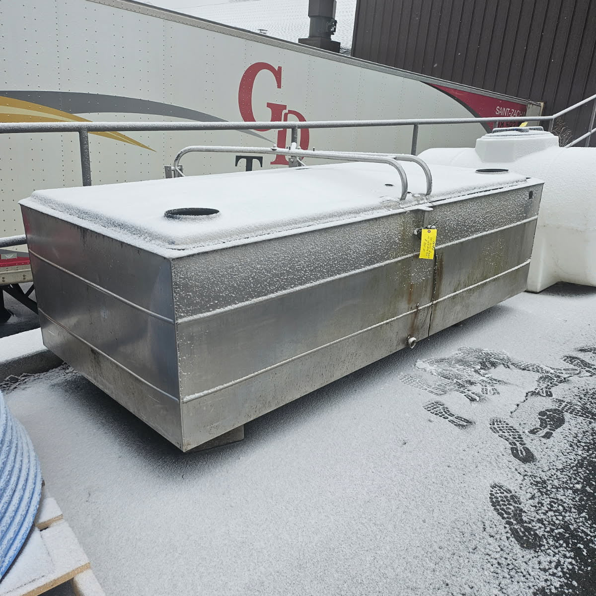 500 Gallon Rectangular Stainless Milk Bulk Tank