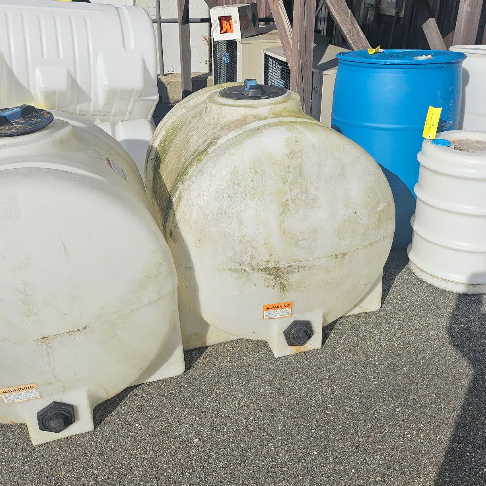 Used 125 Gallon Horizontal Plastic Tank