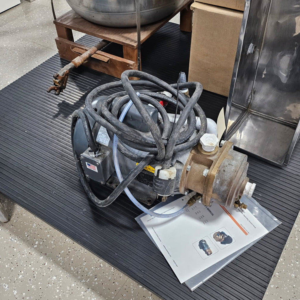 3 HP Tuthill Water Cooled Vacuum Pump w/Electric Motor
