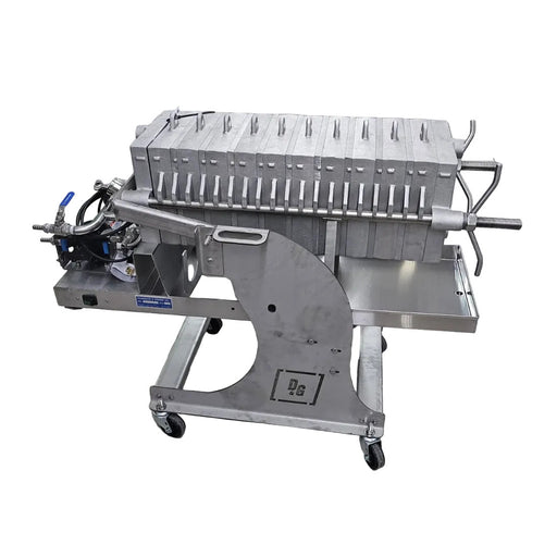 10" D&G 10 Frame Filter Press w/Electric Diaphragm Pump and Stand