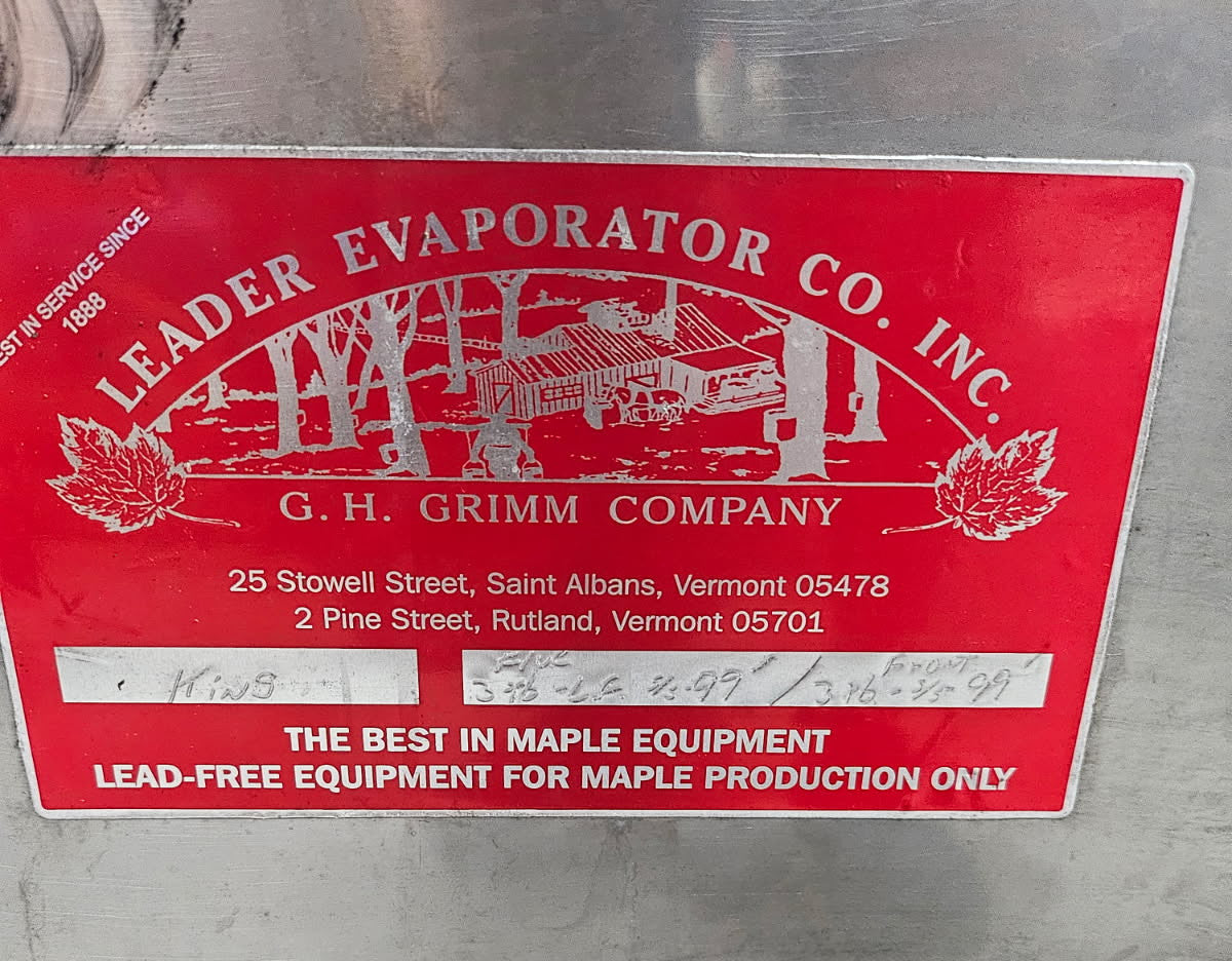 3'x10' Set of Leader Lead Free Soldered Drop Flue Pans (made in 1999)