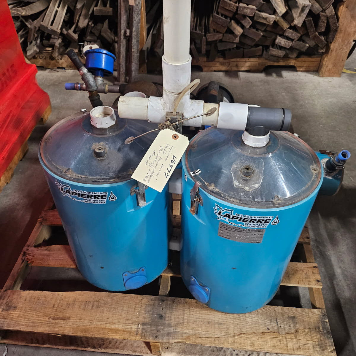 Lapierre Vertical Double Vacuum Releaser (for parts only) Sold As Is