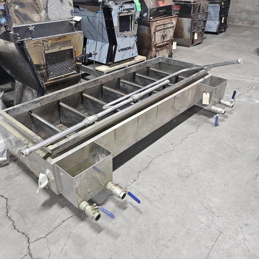 2 1/2' x 6' Stainless Syrup Pan (scorched) Sold As Is