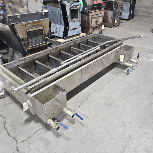 2 1/2' x 6' Stainless Syrup Pan (scorched) Sold As Is