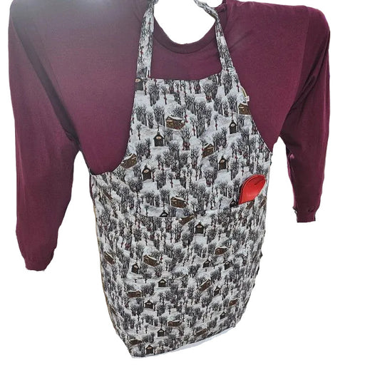 Apron with Sugar House & Trees