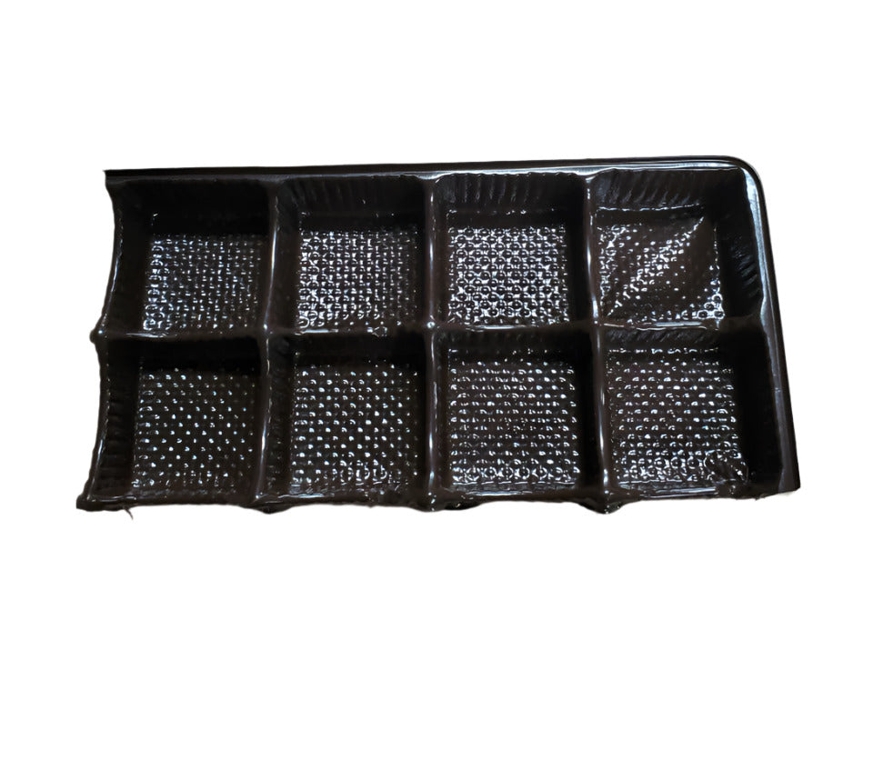 Brown Plastic Candy Divider Tray with 8 Cells — Bascom Maple Farms Inc