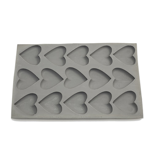 Heart  Rubber Candy Mold (15 Cavity)