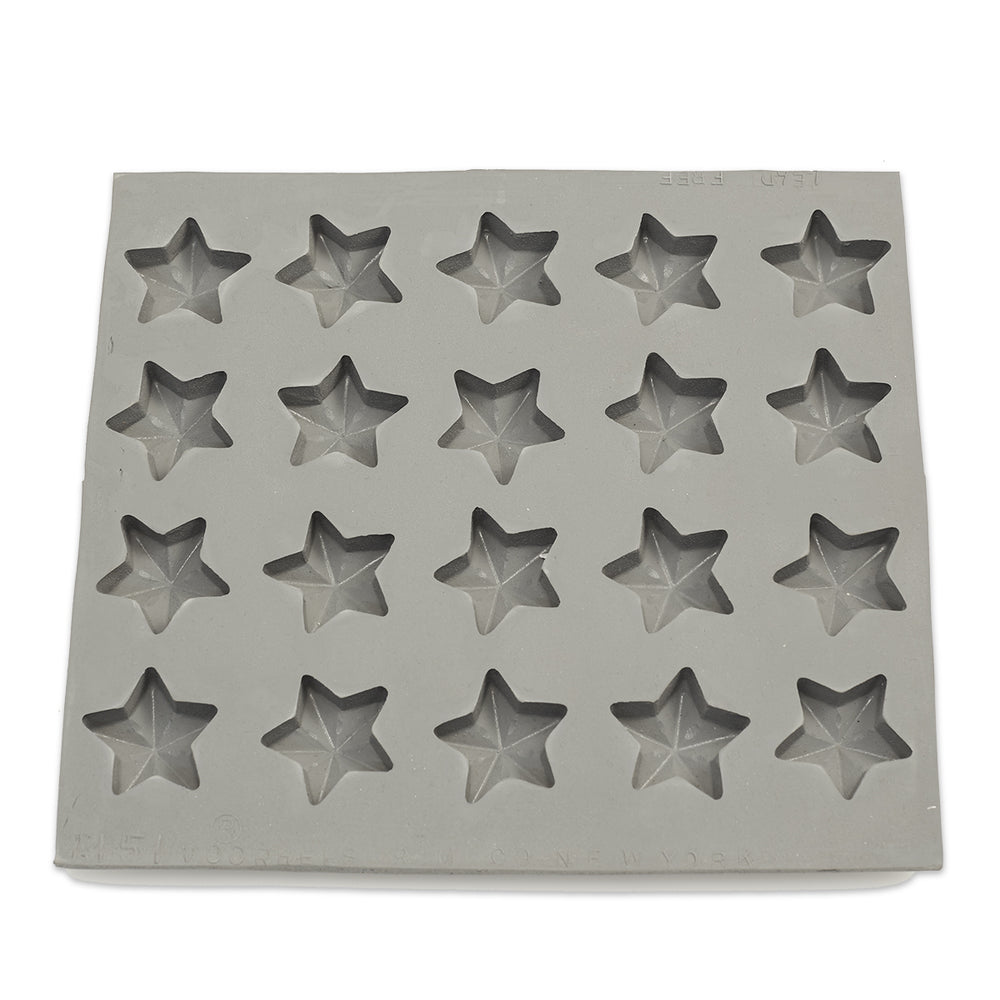 Christmas Star Rubber Candy Mold (20 Cavity)