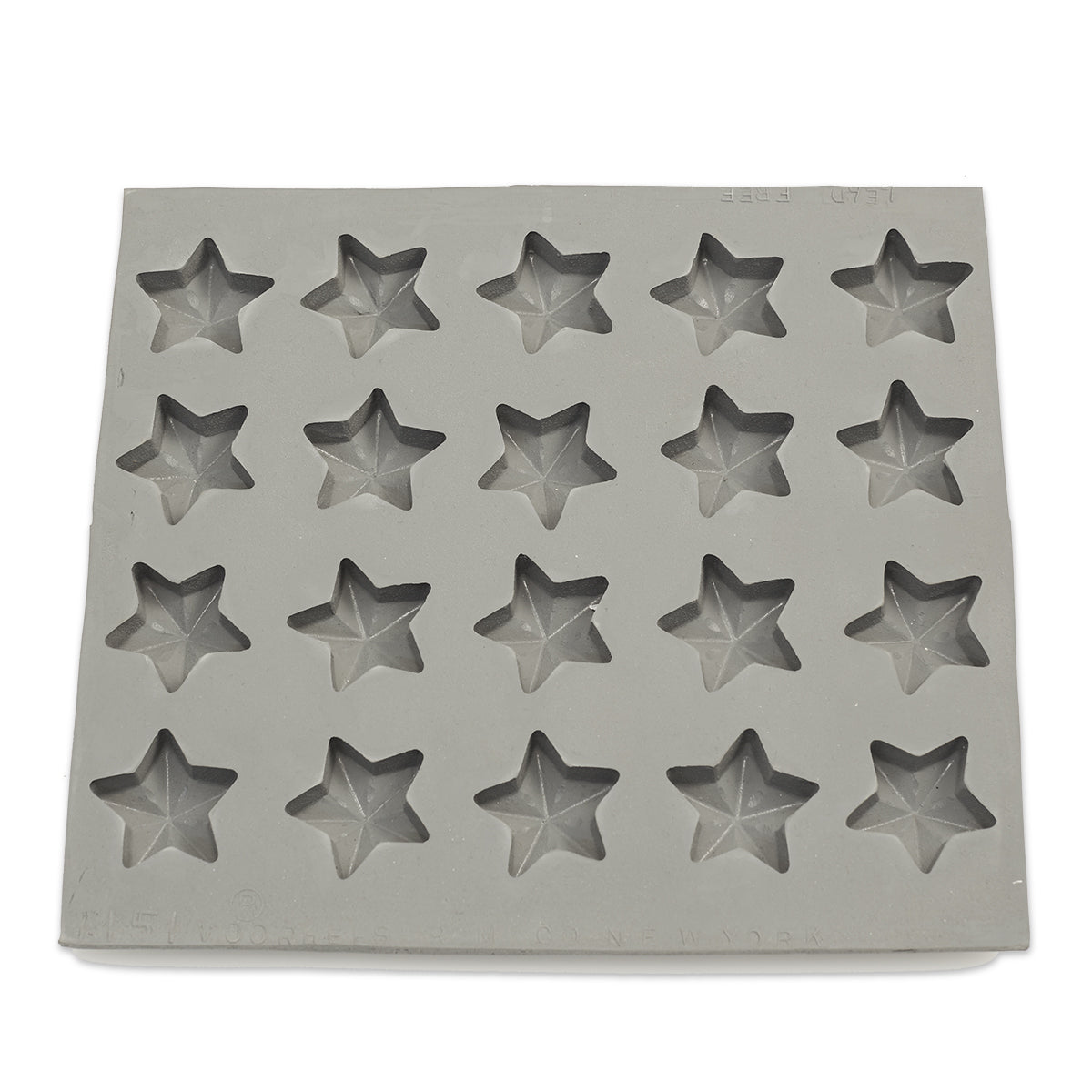 Christmas Star Rubber Candy Mold (20 Cavity)