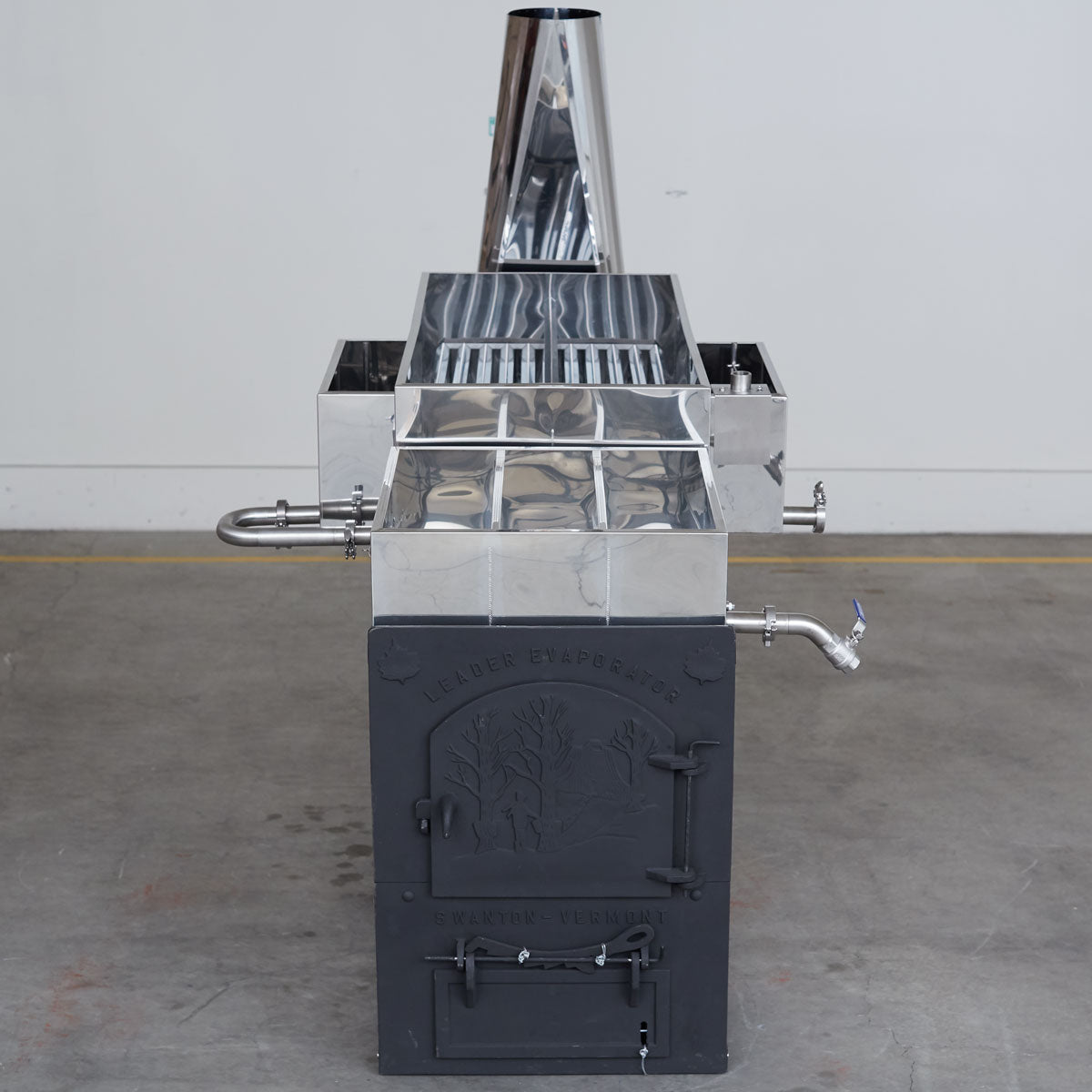 2'x6' Leader WSE Evaporator w/Raised Flue Pan — Maple Farms Inc