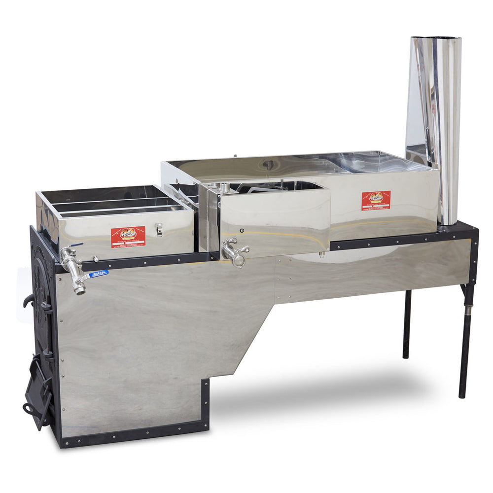 2'x6' Leader WSE Evaporator w/Raised Flue Pan — Maple Farms Inc