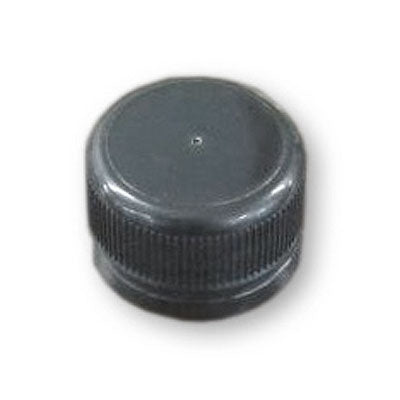 Black tamper evident plastic cap for gl8dl & gl12dl glass