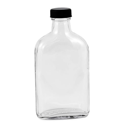 1 Liter Clear Flip- Top Bottles w/caps included, 12/Case