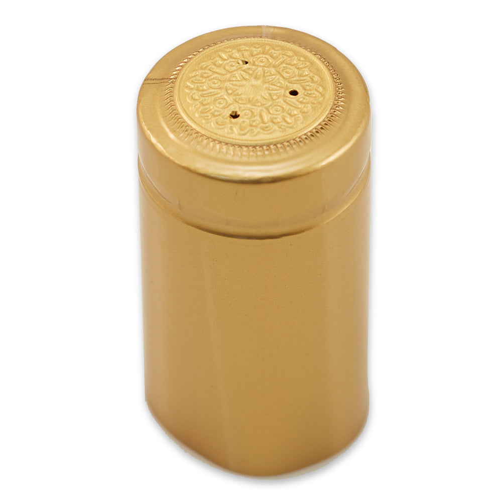 Gold 28mm Heat Shrink Capsule (100/pack)