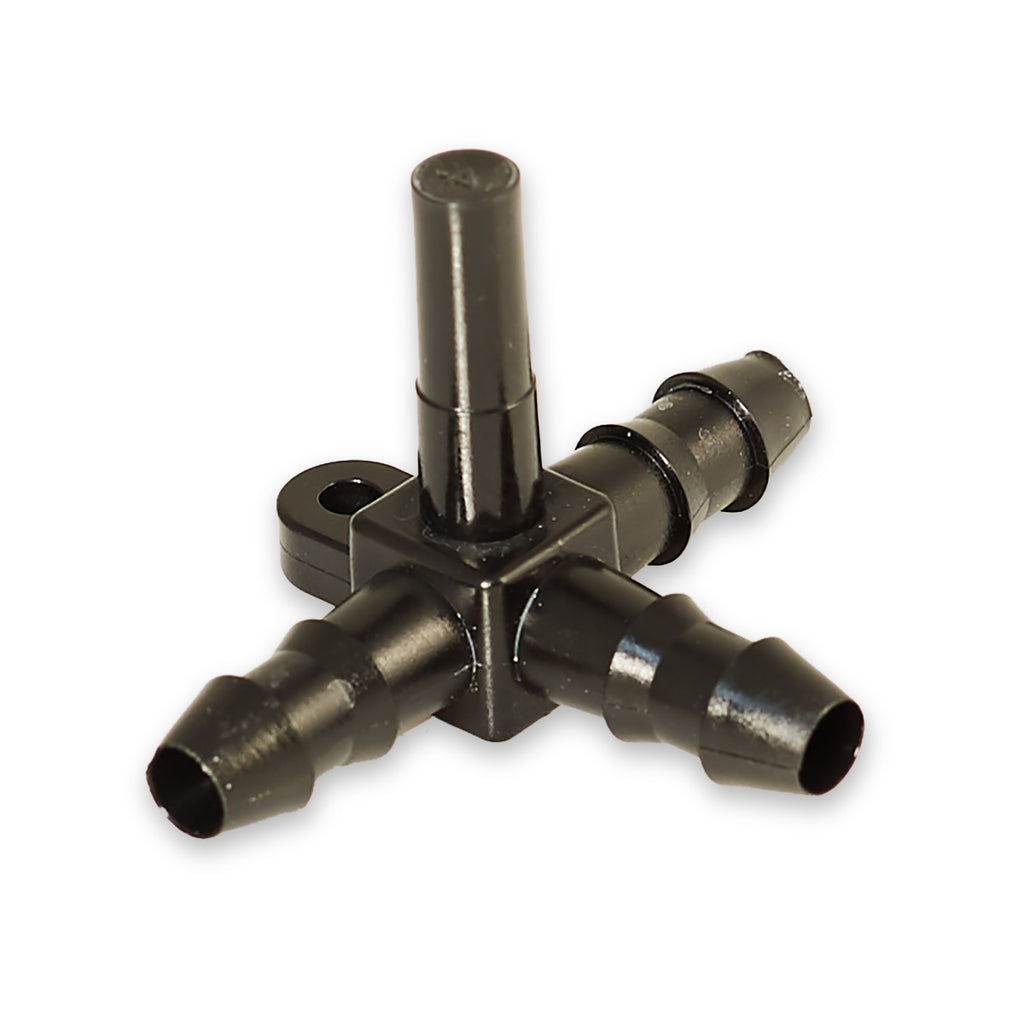 Leader 5/16 Tee w/Plug for Stubby Spout and Tubing — Bascom Maple