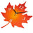 Metal Maple Leaf Clock